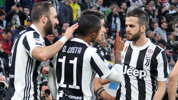 Juventus Celebrate, The Canadian Press Juventus Celebrate