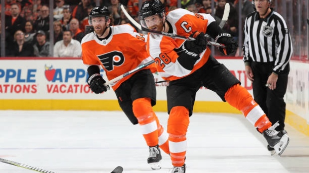 Sean Couturier and Claude Giroux 