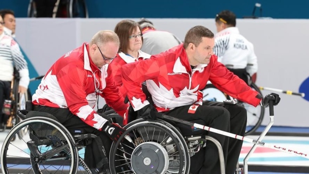 Canadian wheelchair curling team , The Canadian Press Canadian wheelchair curling team