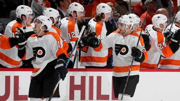 filppula scores go ahead goal flyers beat canes article tsn flyers hockey scores