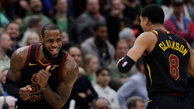 LeBron James and Jordan Clarkson, The Canadian Press LeBron James and Jordan Clarkson
