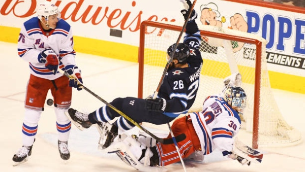 Wheeler called for goalie interference , Getty Images Wheeler called for goalie interference