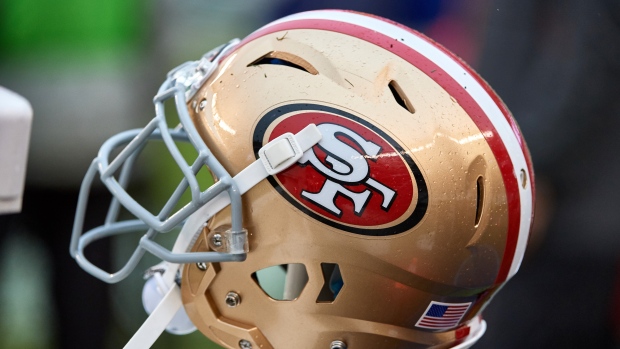 San Francisco 49ers helmet, Getty Images San Francisco 49ers helmet