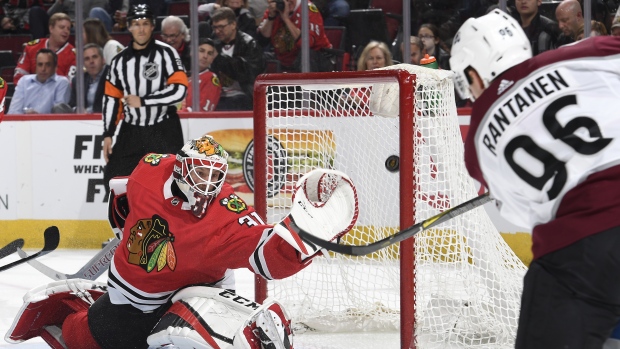 Mikko Rantanen and Anton Forsberg , Bill Smith/NHLI via Getty Images Mikko Rantanen and Anton Forsberg