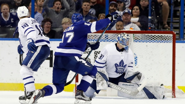 Alex Killorn, Frederik Andersen, The Canadian Press Alex Killorn, Frederik Andersen