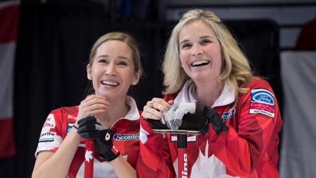 Kaitlyn Lawes and Jennifer Jones