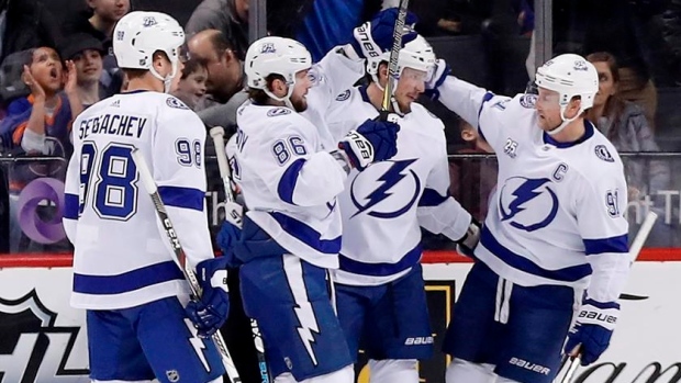 Tampa Bay Lightning celebrates, The Canadian Press Tampa Bay Lightning celebrates