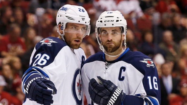 Blake Wheeler and Andrew Ladd, The Canadian Press Blake Wheeler and Andrew Ladd