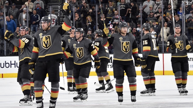 Vegas Golden Knights salute fans