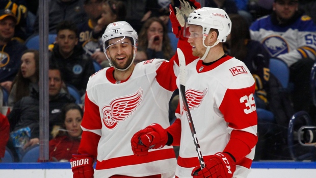 Anthony Mantha and Frans Nielsen, The Canadian Press Anthony Mantha and Frans Nielsen