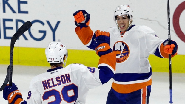 Nelson and Hamonic celebrate