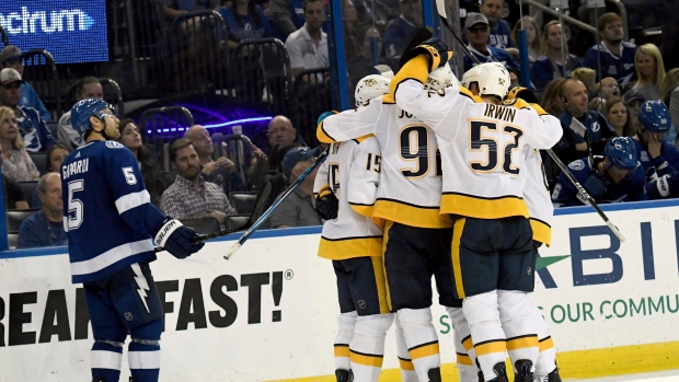 Nashville Predators celebrate