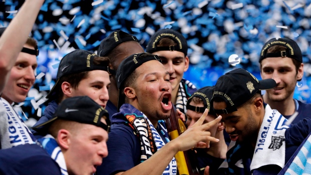 Villanova celebrates, The Canadian Press Villanova celebrates