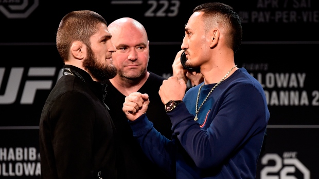 Khabib Nurmagomedov Max Holloway, Jeff Bottari/Zuffa LLC/Zuffa LLC via Getty Images Khabib Nurmagomedov Max Holloway
