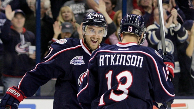 Nick Foligno and Cam Atkinson, The Canadian Press Nick Foligno and Cam Atkinson