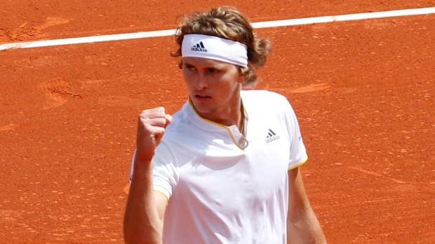Alexander Zverev, The Canadian Press Alexander Zverev