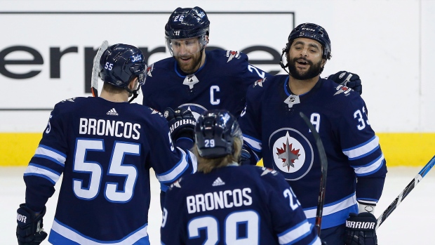 Winnipeg Jets celebrate