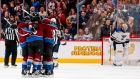 Colorado Avalanche celebrate goal