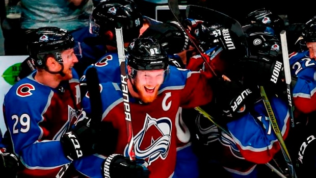 Landeskog, Avalanche celebrate