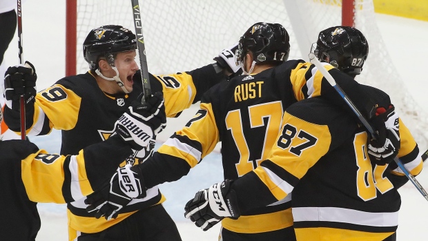 Pittsburgh Penguins celebrate, The Canadian Press Pittsburgh Penguins celebrate