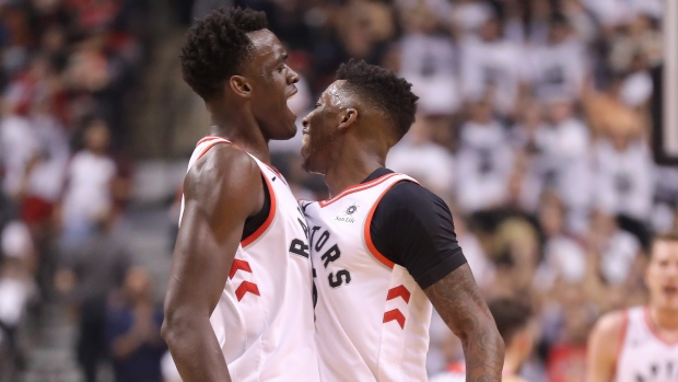 Delon Wright Pascal Siakam, Tom Szczerbowski/Getty Images Delon Wright Pascal Siakam