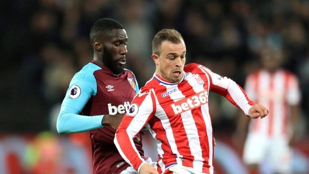 Xherdan Shaqiri and Arthur Masuaku 