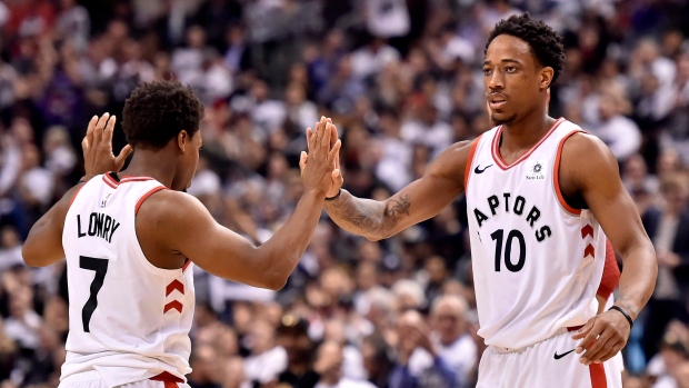 DeMar DeRozan and Kyle Lowry