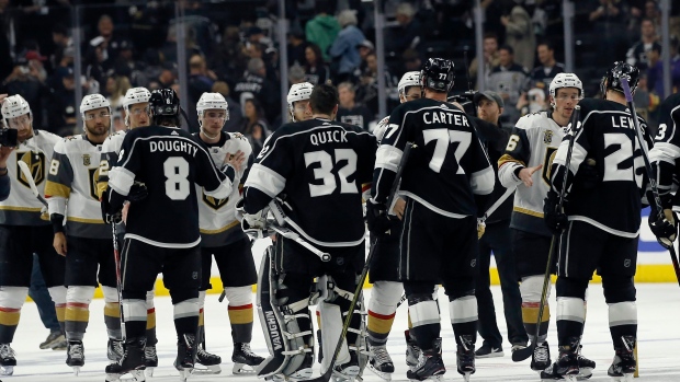 Golden Knights, Kings handshake line