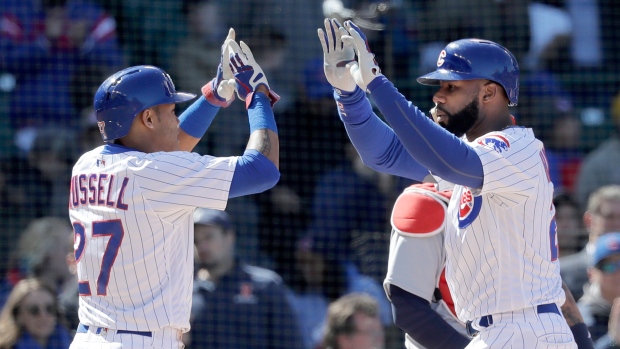 Addison Russell and Jason Heyward