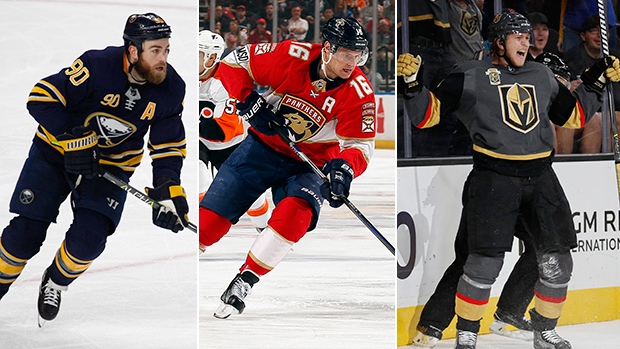 Ryan O'Reilly, Aleksander Barkov and William Karlsson