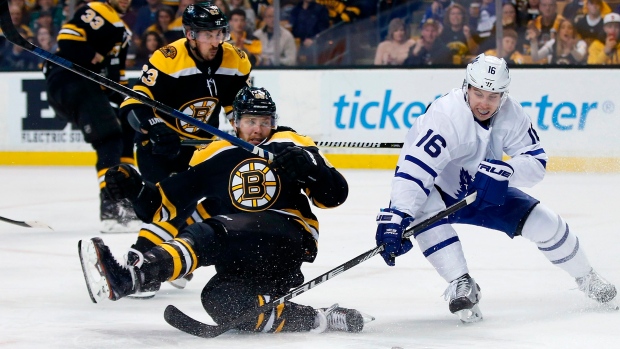 Mitchell Marner and David Pastrnak , The Canadian Press Mitchell Marner and David Pastrnak