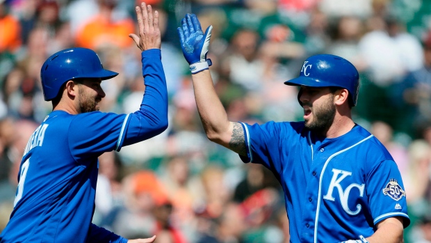 Mike Moustakas, The Canadian Press Mike Moustakas