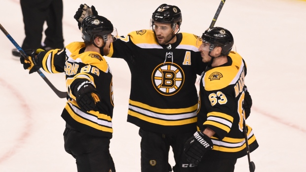 David Pastrnak Patrice Bergeron Brad Marchand