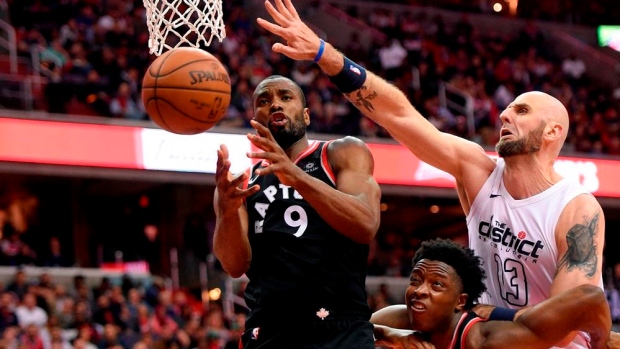 Serge Ibaka and Marcin Gortat