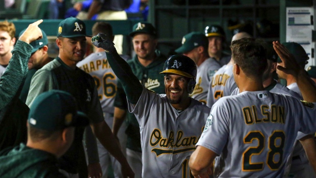 Marcus Semien (10) , The Canadian Press Marcus Semien (10)