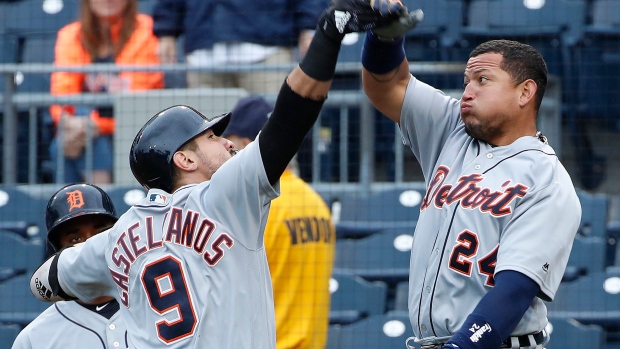 Nicholas Castellanos Miguel Cabrera, The Canadian Press Nicholas Castellanos Miguel Cabrera