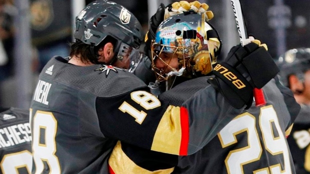 James Neal Marc-Andre Fleury, The Canadian Press James Neal Marc-Andre Fleury