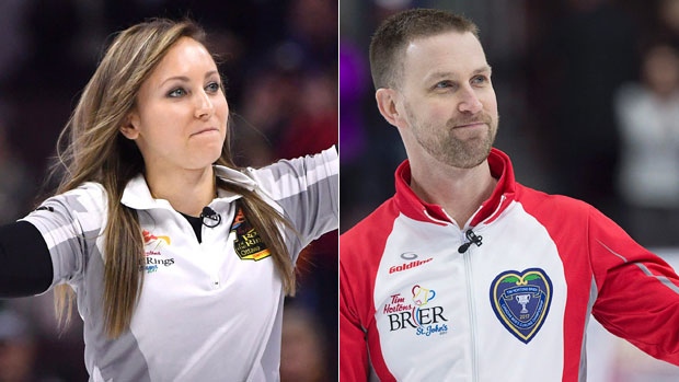 Rachel Homan and Brad Gushue