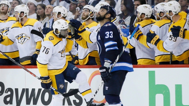 P.K. Subban, Dustin Byfuglien, The Canadian Press P.K. Subban, Dustin Byfuglien
