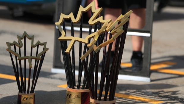 Canadian Grand Prix trophies, Getty Images Canadian Grand Prix trophies