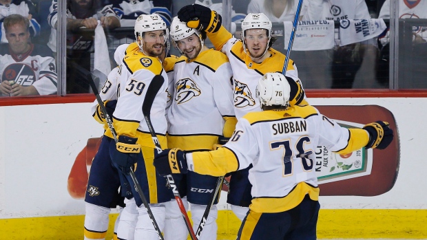 Subban, Predators celebrate