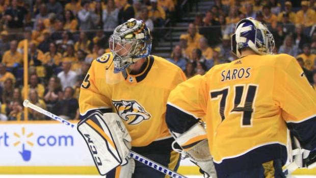 Pekka Rinne and Juuse Saros, Getty Images Pekka Rinne and Juuse Saros