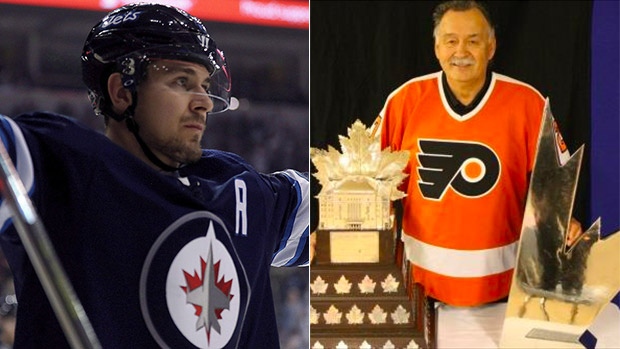 Mark Scheifele and Reggie Leach, Getty Images Mark Scheifele and Reggie Leach