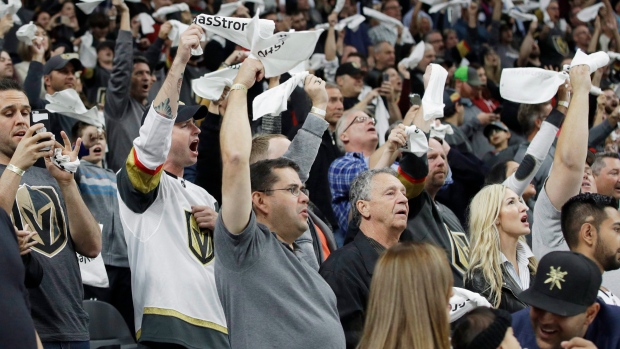 Golden Knights fans, The Canadian Press Golden Knights fans