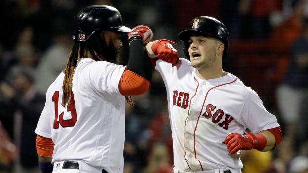 Andrew Benintendi, Hanley Ramirez , The Canadian Press Andrew Benintendi, Hanley Ramirez