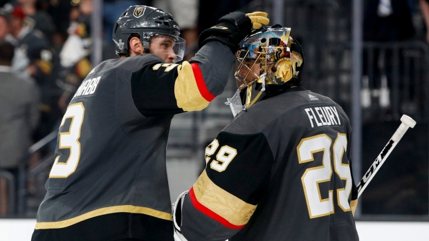 Brayden McNabb and Marc-Andre Fleury, The Canadian Press Brayden McNabb and Marc-Andre Fleury