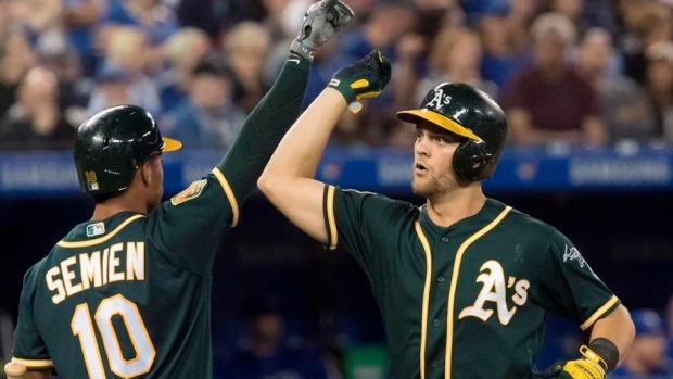 Marcus Semien Chad Pinder, The Canadian Press Marcus Semien Chad Pinder