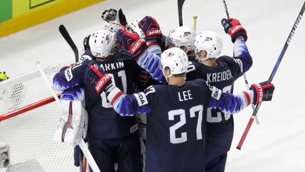 Team USA Celebrates, The Canadian Press Team USA Celebrates
