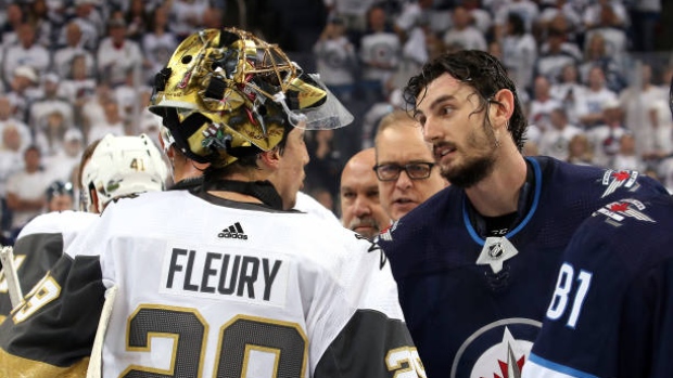 Marc-Andre Fleury and Connor Hellebuyck