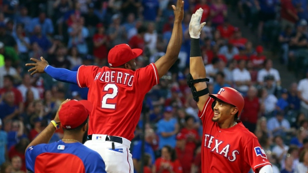 Hanser Alberto and Ronald Guzman, The Canadian Press Hanser Alberto and Ronald Guzman